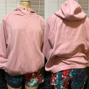 Cropped Banded DIP Hoodie with Kangaroo Pocket Sz XL